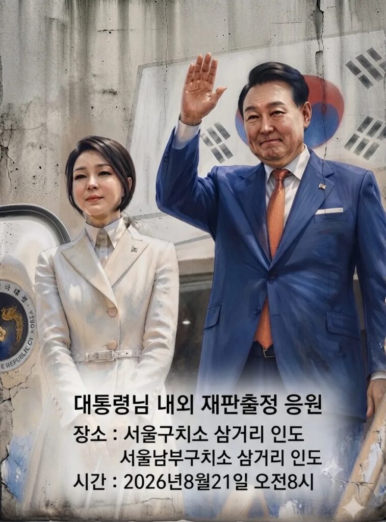 여사님 출정 응원 사진